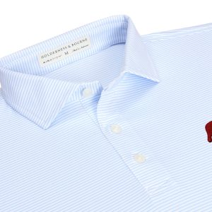 Holderness & Bourne Blue Upton Stripe Elephant Polo