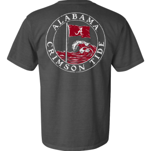 Charcoal Alabama Wave Circle T-Shirt