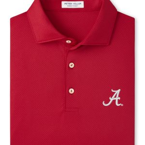 Peter Millar Crimson Hugo Script "A" Polo