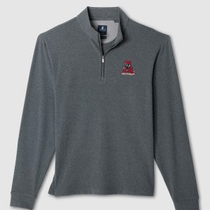 Johnnie-O Grey Vault "A" Mikey Fleece Pullover